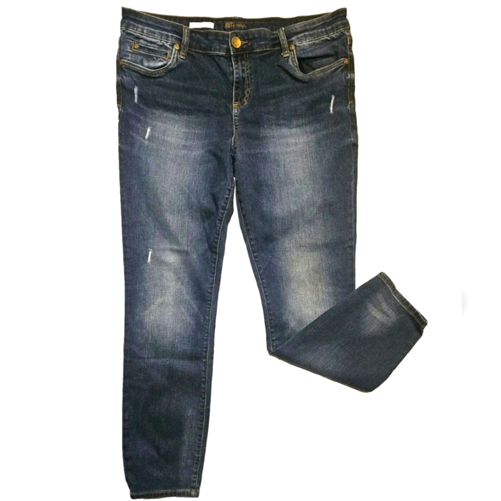 KUT NEW Toothpick Skinny Stretch Jeans 16S Dark Wash